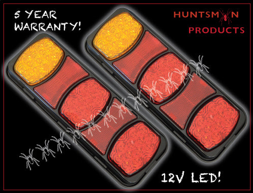 Pair Roadvision BR80ARR LED Rear Combination Lamp Lights