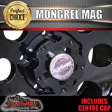 16X8 Mongrel Alloy Wheel Rim, Black, 5/150 pcd, 0 Offset suit Landcruiser