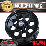 16X8 -22 Offset Mongrel Alloy Mag Rim 6/139.7 pcd Black Suits Patrol Toyota Hilux etc