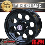 16X8 -22 Offset Mongrel Alloy Mag Rim 6/139.7 pcd Black Suits Patrol Toyota Hilux etc