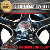 13X5 Trailer Caravan Stealth Alloy Mag Wheel: suits Ford pattern