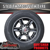 16" 6 stud Stealth Alloy & 225/75R16C Tyre. 225 75 16 Caravan Trailer