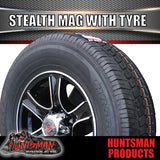 16" 6 stud Stealth Alloy & 225/75R16C Tyre. 225 75 16 Caravan Trailer