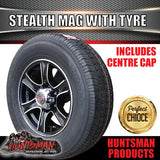 16" 6 stud Stealth Alloy & 225/75R16C Tyre. 225 75 16 Caravan Trailer