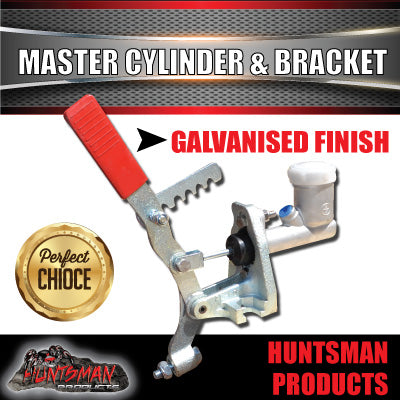 GALVANISED COUPLING MASTER CYLINDER BRACKET & 7/8'' MASTER CYLINDER.