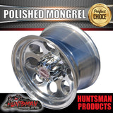 16X8 -22 Mongrel Alloy Mag Wheel Rim 6/139.7 pcd. Polished Finish. Fits Landcruiser, Patrol, Hilux, BT50, Ranger Etc