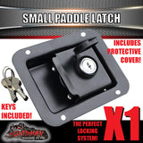x1 Black Paddle Handle Lock Latch for Caravan Canopy Ute Truck Toolbox
