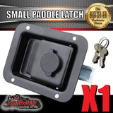 x1 Black Paddle Handle Lock Latch for Caravan Canopy Ute Truck Toolbox
