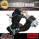 8000kg Pintle hook with combination 50mm tow ball rated 3500kg.