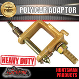 Off Road Trailer Caravan Poly Block Coupling & Handbrake Kit. Hard Chrome Shaft! CTA Approved