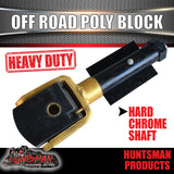 Off Road Trailer Caravan Poly Block Coupling & Handbrake Kit. Hard Chrome Shaft! CTA Approved