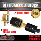 Off Road Trailer Caravan Poly Block Coupling & Handbrake Kit. Hard Chrome Shaft! CTA Approved