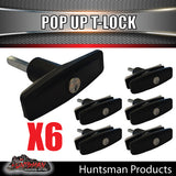 x6 Slim T Handle Pop Up Lock Latch for Trailer 4x4 Ute Caravan Canopy Toolbox