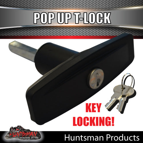 x8 Slim T Handle Pop Up Lock Latch for Trailer 4x4 Ute Caravan Canopy Toolbox