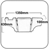 50 LITRE SLIMLINE WATER TANK WITH MOUNT KIT. PRV50-MK