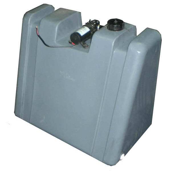 60 LITRE UPRIGHT WATER TANK WITH 12V PUMP.  PRV60-P