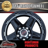 14x5.5" Ford Stud Raider Silver Ring Mag Wheel Rim for Caravan Boat Jetski Trailer