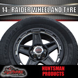 14" Trailer Caravan Raider Mag & 185R14C Tyre suits Ford. 185 14