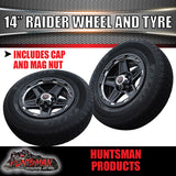 14" Trailer Caravan Raider Mag & 185R14C Tyre suits Ford. 185 14