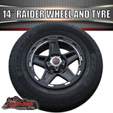 14" Trailer Caravan Raider Mag & 185R14C Tyre suits Ford. 185 14