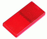 6x Trailer Adhesive Reflector 65x30x8m For Trailer Truck Boat Caravan 4x4 RED