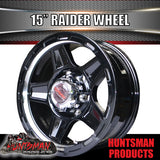 15X6 6 Stud Silver Ring Raider Alloy Mag Wheel Caravan Trailer Boat Jetski 6/139.7 PCD