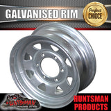 15" GALVANISED TRAILER MARINE STEEL RIM- 6 STUD