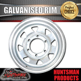 14" GALVANISED TRAILER RIM- 6 STUD. 6/139.7 PCD