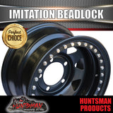 16X8 5/150 PCD -25 Offset Steel Imitation Beadlock Rim.   Fits Toyota Landcruiser