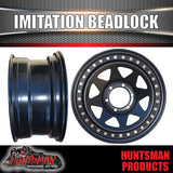 17X8 6/139.7 PCD +20 Offset Steel Imitation Beadlock Rim.  Fits Ranger, Hilux, D-Max, BT-50 etc