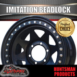 17X8 6/139.7 PCD +20 Offset Steel Imitation Beadlock Rim.  Fits Ranger, Hilux, D-Max, BT-50 etc