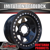 17X8 6/139.7 PCD +20 Offset Steel Imitation Beadlock Rim.  Fits Ranger, Hilux, D-Max, BT-50 etc