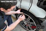 RIMSKINS-4X RED 20" DUABLE PROTECTION FOR YOU RIMS-MAGS COVERS WHEEL DAMAGE