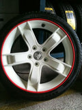 RIMSKINS-4X RED 20" DUABLE PROTECTION FOR YOU RIMS-MAGS COVERS WHEEL DAMAGE