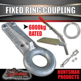 Alko 6000kg Ring Coupling & Handbrake Kit Suit Pintle Hook 3" 614309