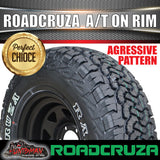 31X10.5R15 Roadcruza RA1100 109S A/T Tyre on 15" Black Steel Wheel. 31 10.5 15