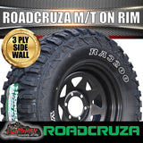 315/75R16L/T Roadcruza Mud tyre on 16" black steel wheel. 315 75 16