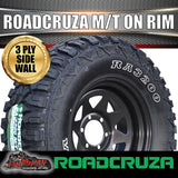 285/70R17 L/T Roadcruza MUD tyre on 17" black steel rim. 285 70 17