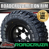 265/70R17 L/T Roadcruza MUD tyre on 17" black steel rim. 265 70 17