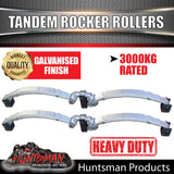 7 Leaf Trailer Caravan 3500Kg Dacromet Rocker Roller & High Tensile U Bolt Kit