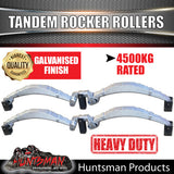 9 Leaf Trailer Caravan 4500Kg Dacromet Rocker Roller & High Tensile U Bolt Kit