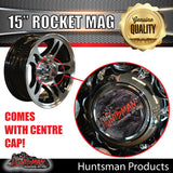 15x5 Trailer Caravan Rocket Alloy Mag Wheel: suits Ford pattern