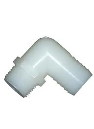 MALE THREAD HOSE BARB ELBOW 3/8" TO 1/2"