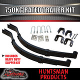750Kg DIY Trailer Kit, Solid Axle, S.G Cast Hubs, Heavy duty Springs & U bolts