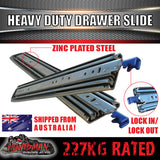 Pair 227kg x 812mm 32" (closed) Lock in/out Drawer Slides.
