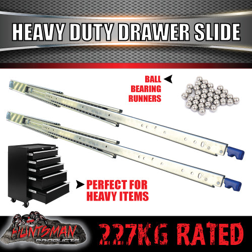 Pair 227kg x 1320mm 52" (closed) Lock in/out Drawer Slides.