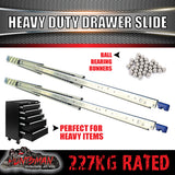 Pair 227kg x 914mm 36" (closed) Lock in/out Drawer Slides.
