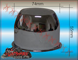 CHROME WHEEL CENTRE CAP- 75MM SUIT HT TRAILER WHEEL