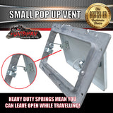 x4 Small White Pop Up Roof Air Vent For Trailer Canopy Horse float Truck Caravan