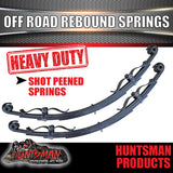 x2 5 Leaf Off Road Trailer Caravan Springs 1200Kg with Rebound Straps